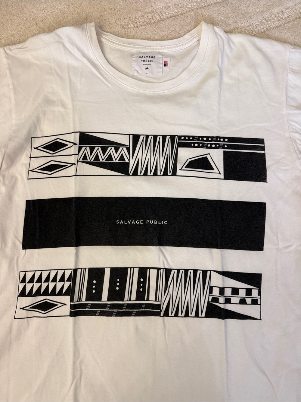 Salvage Public Hawai’i White T-shirt Men Large RARE - Picture 2 of 5